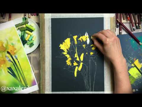 Видео: Марафон «Цветение весны» - Нарциссы пастелью