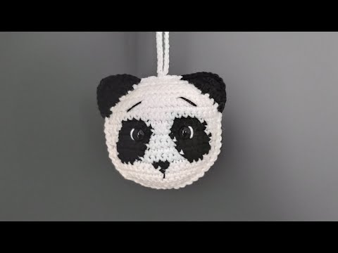 Видео: Панда крючком. Панда поворотными рядами (техника Ragdoll).  Crochet panda amigurumi