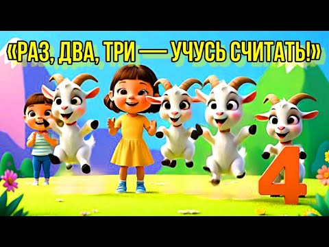Видео: 🎵 Песенка «Раз, два, три — учусь считать!»