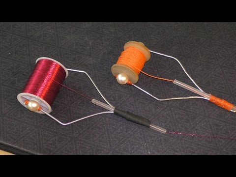 Видео: Как сделать держатель катушки с ниткой для вязания мушек.My fishing.