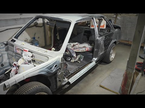 Видео: #bmw e30# переварка левого порога #начало #