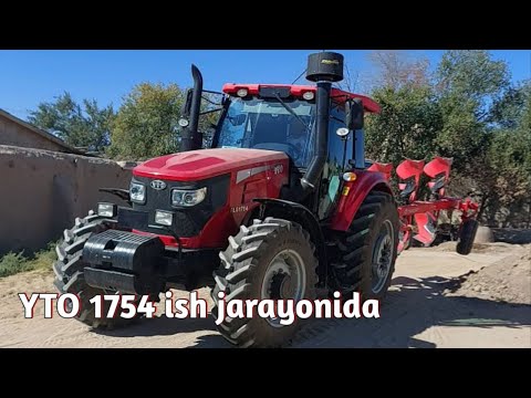 Видео: 175 от кучига ега YTO ELG-175 тракторимиз, 4 корпусли UNLU плугимиз билан иш жараёнида☺️