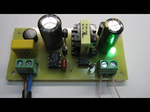 Видео: Дежурный блок питания TNY274 / power supply TNY274