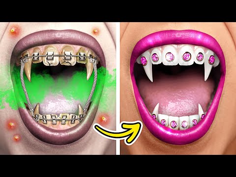 Видео: Везучий вампир против невезучего! 🖤 Потрясающие трюки на Хэллоуин 🖤