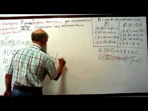 Видео: Теория множеств  Лекция 1 Часть 3