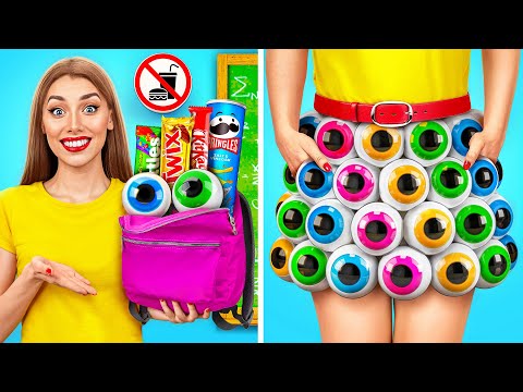 Видео: Как Пронести Сладости в Класс от Jelly DO Challenge