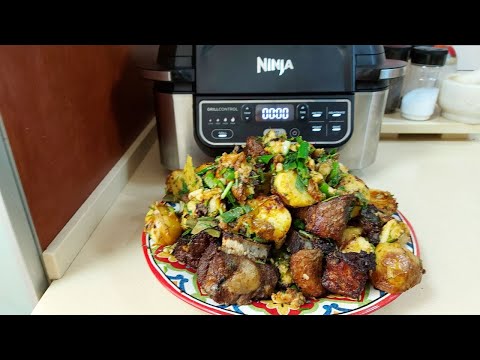 Видео: GRILL NINJA!!!Картошка с мясом в Гриле Нидзя,как в тандыре!!!GRILL NINJA !!Potatoes with meat!!!