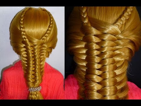 Видео: Лёгкая коса.Причёска для средних/длинных волос.Причёски в школу/на каждый день/на работу
