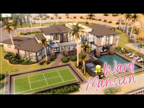 Видео: Современный особняк🏆⭐│Строительство│Modern Mansion│SpeedBuild│NO CC [The Sims 4]