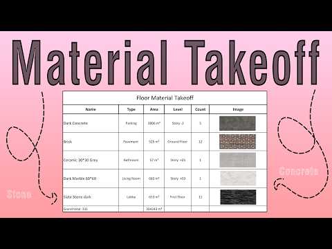 Видео: Revit Material Takeoff: пошаговое руководство по точным количественным расчетам 💯