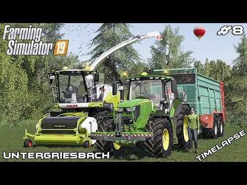 Видео: Сбор силоса с MrsTheCamPeR | Животные в Унтергрисбахе | Farming Simulator 19 | Эпизод 8