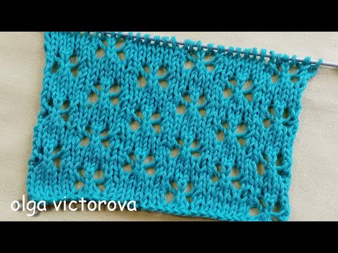 Видео: ЛЕГКИЙ, СДЕРЖАННЫЙ АЖУРНЫЙ УЗОР  БАБОЧКИ 824 Узоры спицами