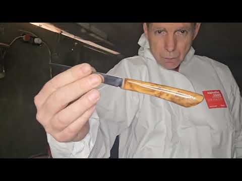 Видео: полировка рукояти ножа  в зеркало