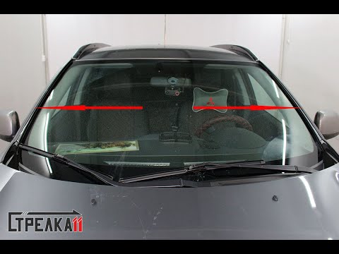 Видео: Дефлектор лобового стекла Стрелка-2 для MITSUBISHI ASX (I рестайлинг-3) с 2019г.в. - strelka11.ru