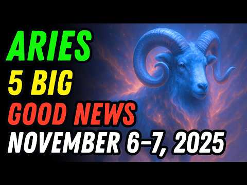 Видео: ОВЕН ♈ 6–7 НОЯБРЯ | 5 БОЛЬШИХ ХОРОШИХ НОВОСТЕЙ ИЗ ВСЕЛЕННОЙ 🌠 ВАША ШКАЛА ЧУДЕС ВКЛЮЧАЕТСЯ!
