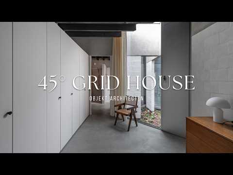 Видео: Современный семейный дом, спроектированный вокруг света, искусства и геометрии | Дом-сетка 45°