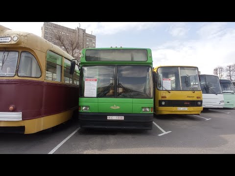 Видео: Обзор зелёного автобуса МАЗ-105 и информатор Данченко в автобусе (Маршрут: 24)