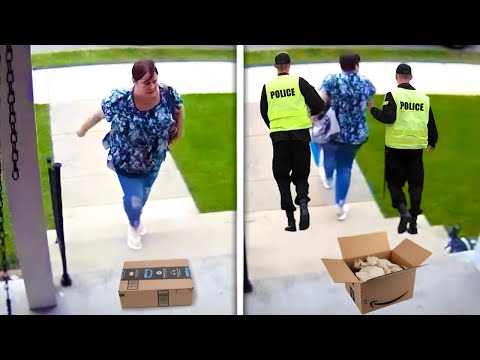 Видео: Когда воры посылок получают мгновенную карму!