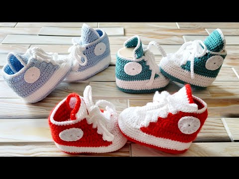 Видео: Самая КРУТАЯ Обувь Для Малышей // Кеды Крючком// Мастер Класс