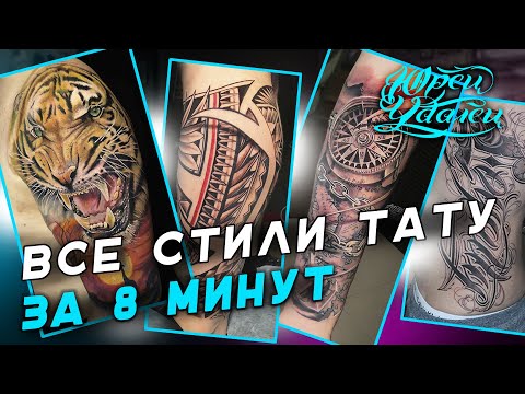 Видео: Все стили тату ЗА 8 МИНУТ!