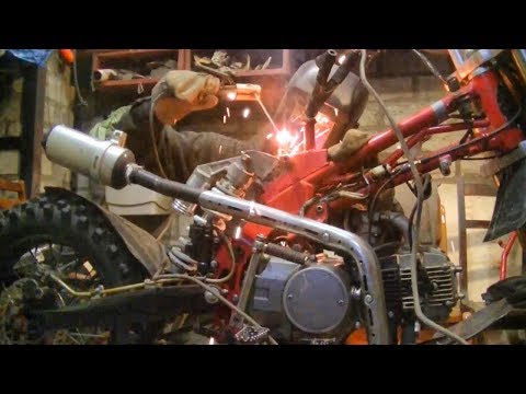 Видео: Доработка питбайка Fighter125 для туризма / 1 часть