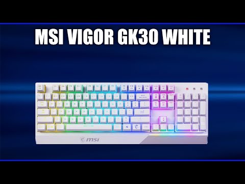 Видео: Игровая клавиатура MSI Vigor GK30 WHITE