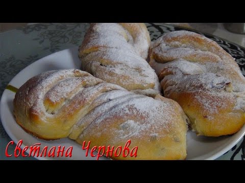 Видео: Булочки витые с изюмом (постные ) /Buns with raisins (lean)