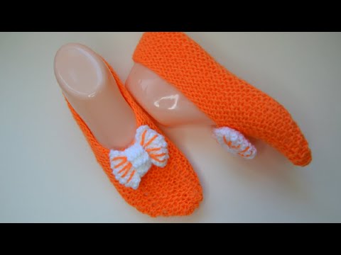 Видео: Очень простые и красивые следки двумя спицами