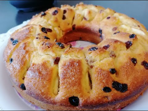 Видео: Пирог с яблоком и изюмом. Тесто с секретом!