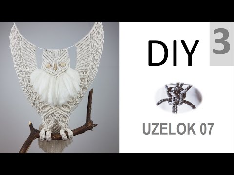 Видео: Подробный МК совы для начинающих. Часть 3/DIY Macrame Owl / 마크라메 부엉이