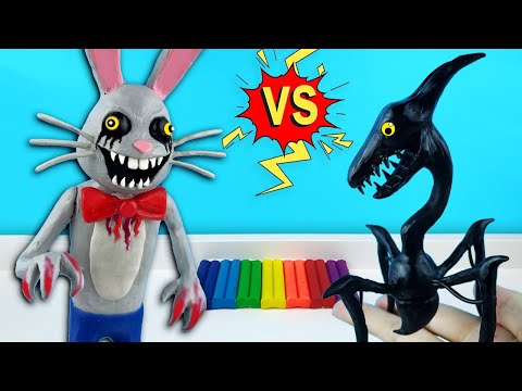 Видео: МИСТЕР ХОПC и Монстр ПАУК из игры Mr. Hopps Playhouse 2 / Лепим фигурки из пластилина с Лепка ОК