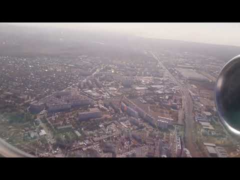 Видео: Заход на посадку В-737, в аэропорт Ставрополя, с курсом 70.