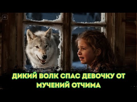 Видео: Девочка жила в аду с отчимом, но её тайный друг, дикий волк, сделал то, от чего замирает сердце