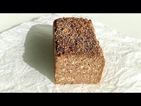Видео: Цельнозерновой ржаной хлеб на закваске с семечками