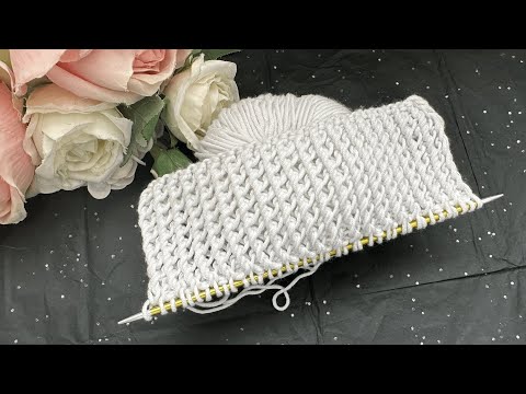 Видео: Восторг! ОЧЕНЬ ПРОСТОЙ узор спицами. ВСЕГО 1 ряд и 3 петли.