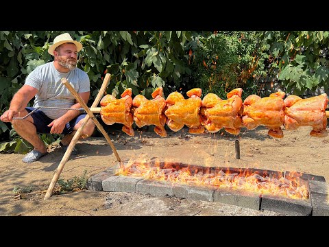 Видео: Сочная Курица Гриль на Вертеле! Секретный рецепт маринада от шеф повара