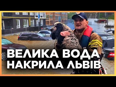 Видео: Львів ПІД ВОДОЮ! З берегів вийшло ЧОТИРИ РІЧКИ: Вода ЗАТОПИЛА БУДИНКИ! ОПЕРАТИВНІ КАДРИ з Львівщини