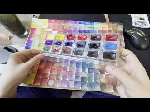 Видео: Акварель PINAX Extra class Набор 2. ОБЗОР