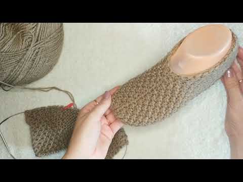 Видео: Следки без заморочек!!!#тапочкиспицами #носкиспицами #knitting 