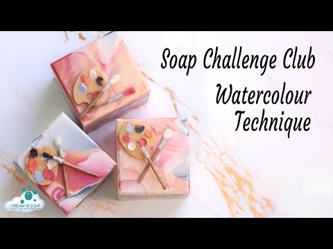 Видео: Клуб мыловарения, январь 2024 г. Техника холодного мыла, акварель. Мыловарение