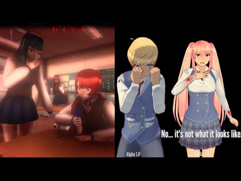 Видео: Еще две недоделанные копии Яндере симулятора - Flanny Love Simulator 2 / Letal love - мобильные игры