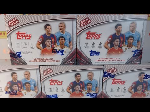 Видео: Topps UEFA Club Competitions Flagship 2023/24. Распаковка Topps.