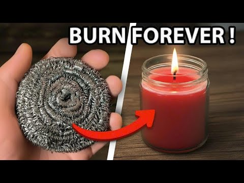 Видео: Нет электричества, нет газа! Сделай сам бесконечный фитиль для свечи – бесплатная энергия, которая