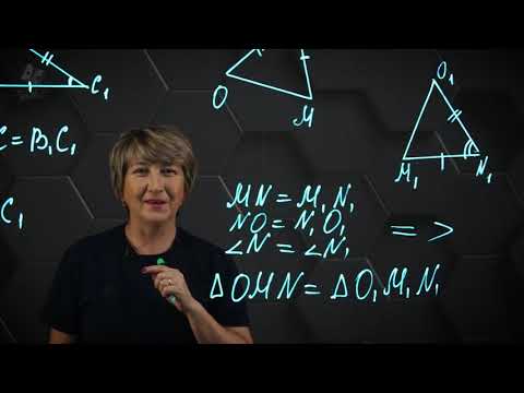 Видео: Первый признак равенства треугольников. 7 класс.