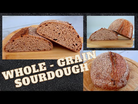 Видео: Easy whole-grain sourdough/лесен пълнозърнест хляб с квас #wholegrain, #sourdough, #пълнозърнестхляб