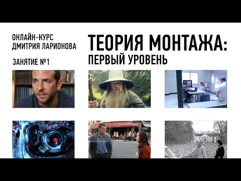 Видео: Теория монтажа. Первый уровень. Занятие №1. Дмитрий Ларионов