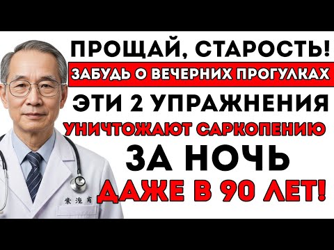 Видео: Забудьте Про Ходьбу! Эти 2 Домашних Упражнения Строят Мышцы И Побеждают Саркопению