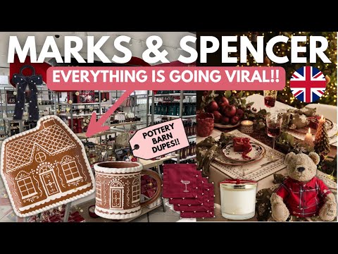 Видео: Рождество 2025 от Marks & Spencer | Копии, свечи и столовые приборы Pottery Barn! 😱🎄