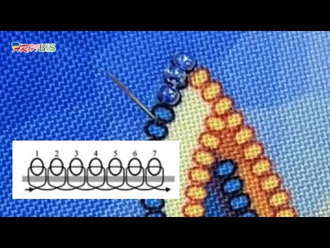 Видео: Як вишивати бісером у техніці "Шов назад голка", або бісерною гладдю
