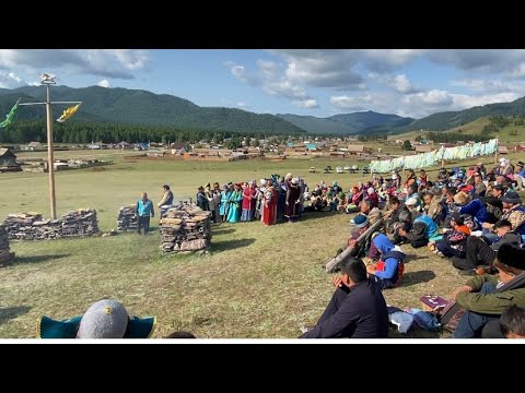 Видео: На Алтае 22 июня 2023 года в с.Мендур-Соккон состоялся обряд Мӱргӱӱл.